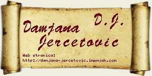 Damjana Jerčetović vizit kartica
